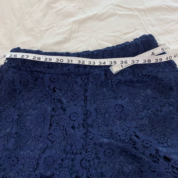 ellos Shorts Ellos Navy Blue Lace Shorts Poshmark